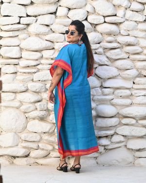 Silk Long Kaftan 001