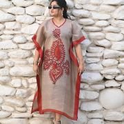 Silk Long Kaftan 002