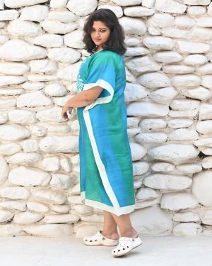 Silk Long Kaftan 008