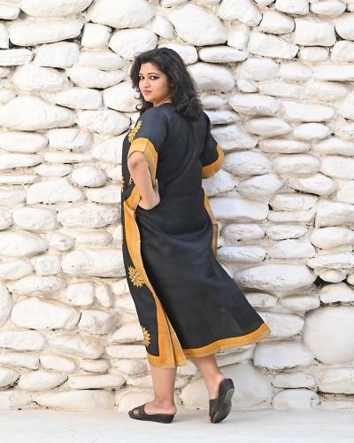 Silk Long Kaftan 010