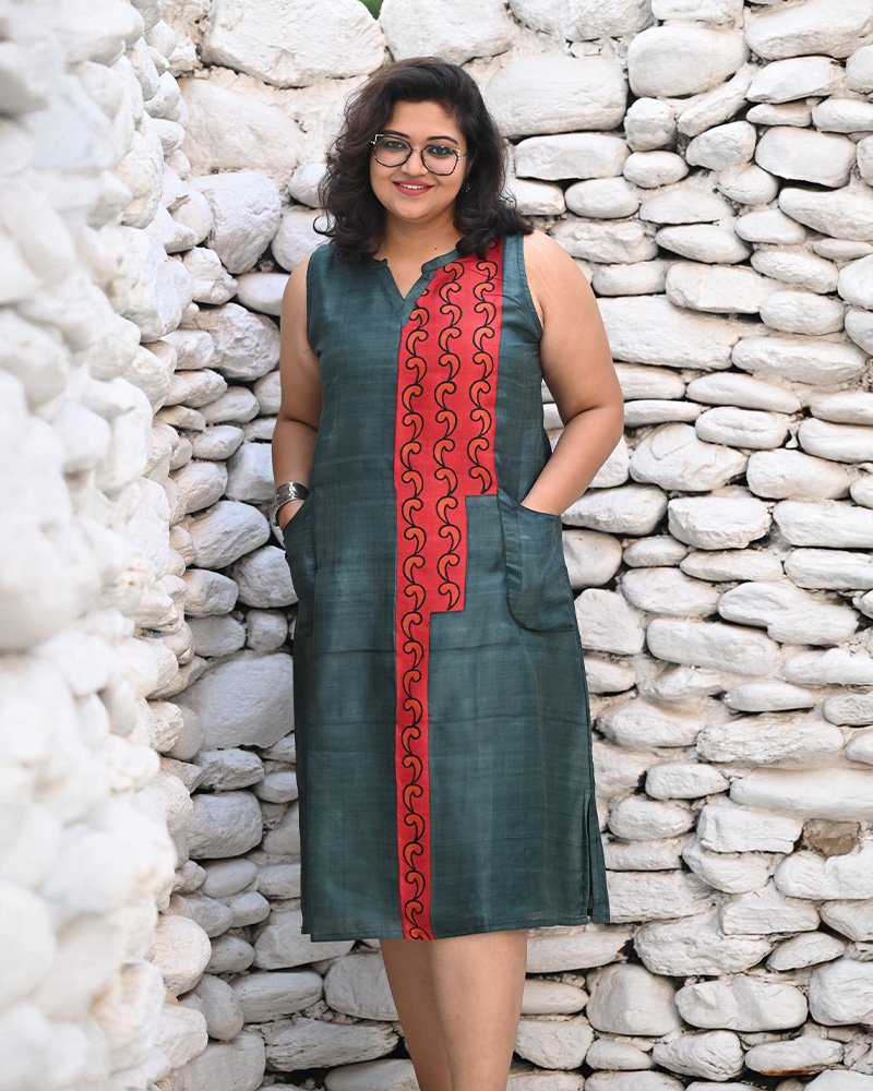 Sleeveless Pocket Dress 005