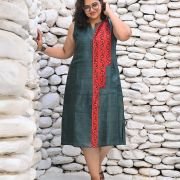 Sleeveless Pocket Dress 005