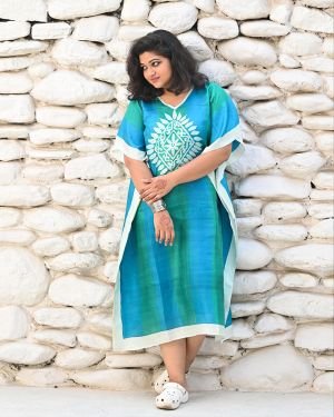 Silk Long Kaftan 008