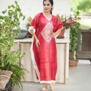 Silk Long Kaftan 011