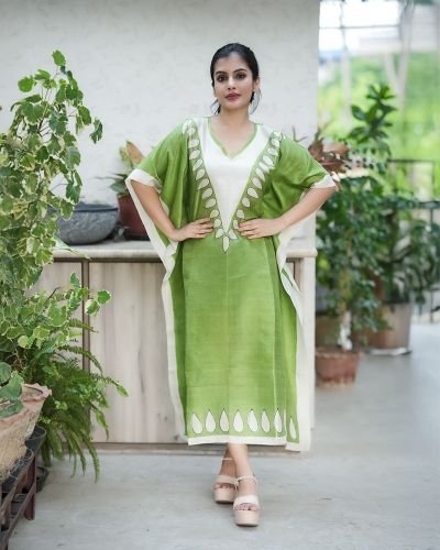 Silk Long Kaftan 012