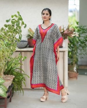 Silk Long Kaftan 013