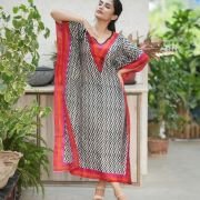 Silk Long Kaftan 013