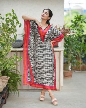 Silk Long Kaftan 013