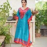 Silk Long Kaftan 014