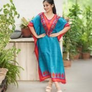 Silk Long Kaftan 014