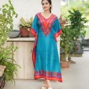 Silk Long Kaftan 014