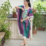 Silk Long Kaftan 015