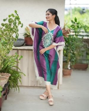 Silk Long Kaftan 015