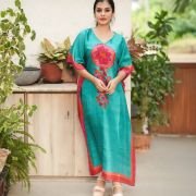 Silk Long Kaftan 016