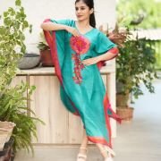 Silk Long Kaftan 016