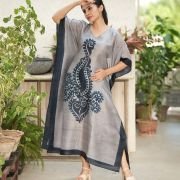 Silk Long Kaftan 017
