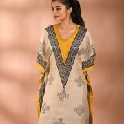 Silk Long Kaftan 018