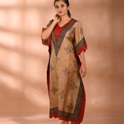 Silk Long Kaftan 019