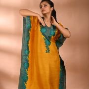 Silk Long Kaftan 020