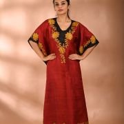 Silk Long Kaftan 021