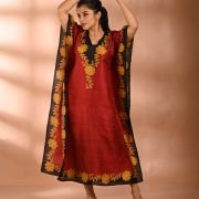 Silk Long Kaftan 021