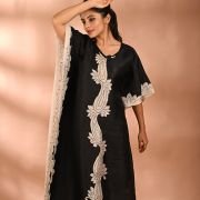 Silk Long Kaftan 023
