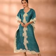 Silk Long Kaftan 024