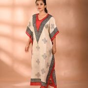 Silk Long Kaftan 027