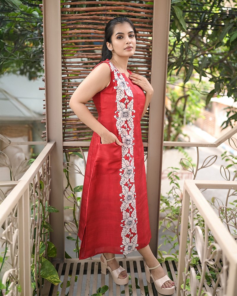 Sleeveless Pocket Dress 001