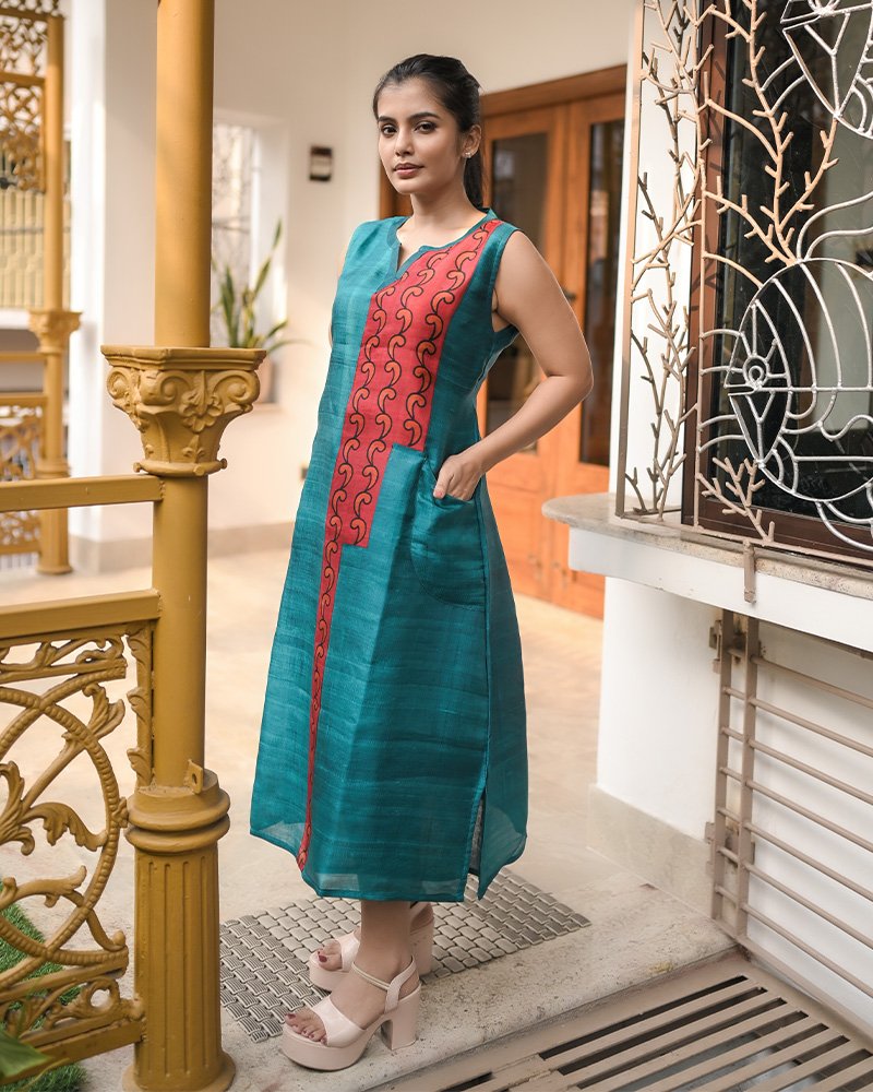 Sleeveless Pocket Dress 002