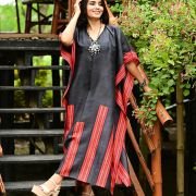 Silk Long Kaftan 041