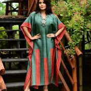 Silk Long Kaftan 042