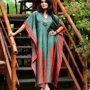 Silk Long Kaftan 042