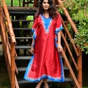 Silk Long Kaftan 044