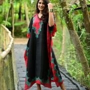 Silk Long Kaftan 045