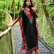 Silk Long Kaftan 045