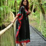 Silk Long Kaftan 045