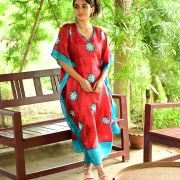 Silk Long Kaftan 046