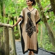 Silk Long Kaftan 047