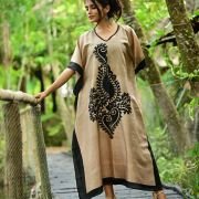 Silk Long Kaftan 047