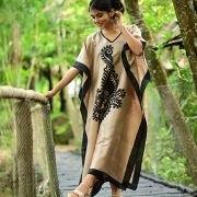 Silk Long Kaftan 047