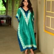 Silk Long Kaftan 048