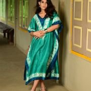 Silk Long Kaftan 048