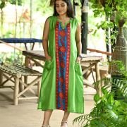 Sleeveless Pocket Dress 012